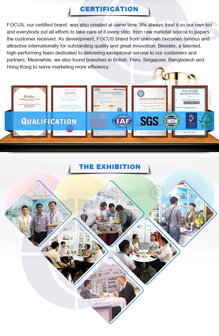 Εστίασης τεράστιος ρόλος εγγράφου εμπορικών σημάτων θερμικός  Μπλε μαύρο Imaging45GSM/48GSM/55GSM/58GSM/60GSM/65GSM/70GSM/80 GSM απεικόνισης