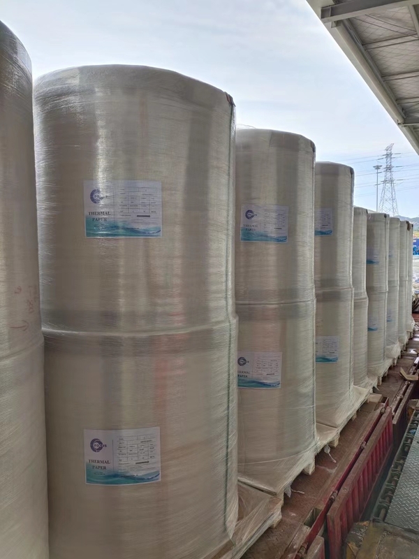 55gsm 810mm Thermal Jumbo Roll For POS Continuous Thermal Label