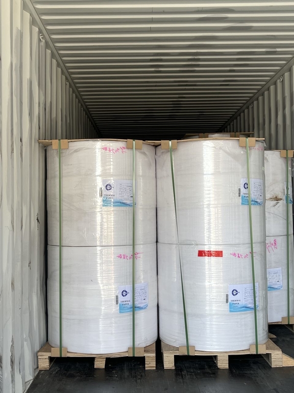 White Wood Pulp Jumbo Thermal Paper Roll A GRADE For Ultrasound Paper