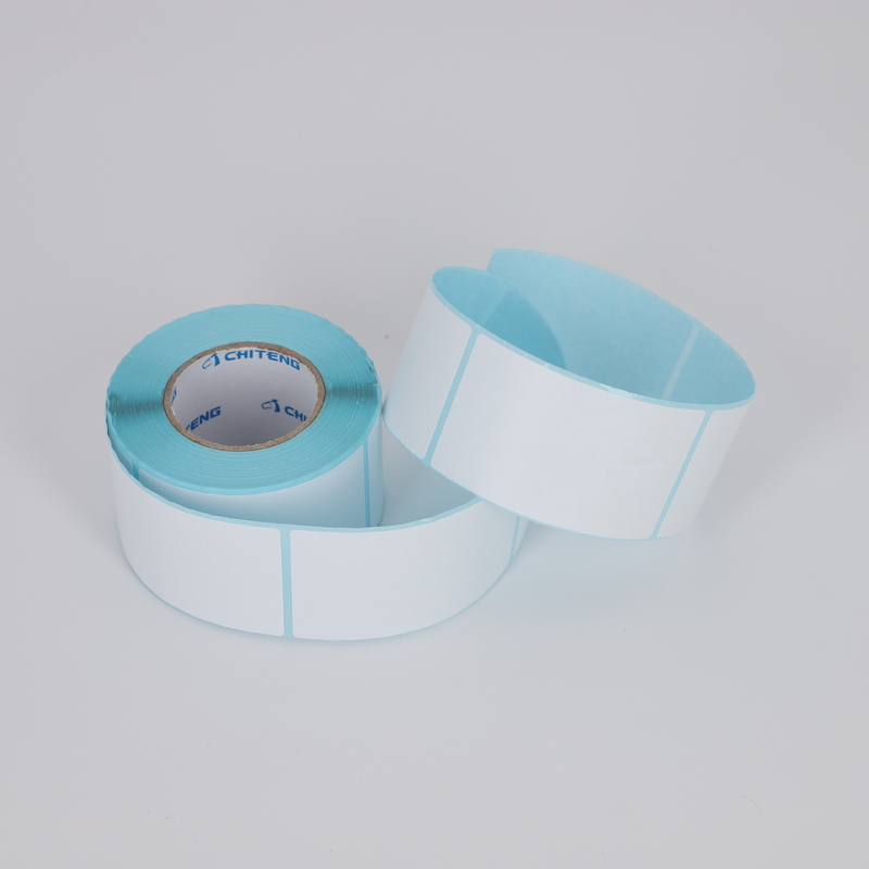 BPA FREE Glassine Thermal Label Paper Roll Direct Self Adhesive Oil Proof
