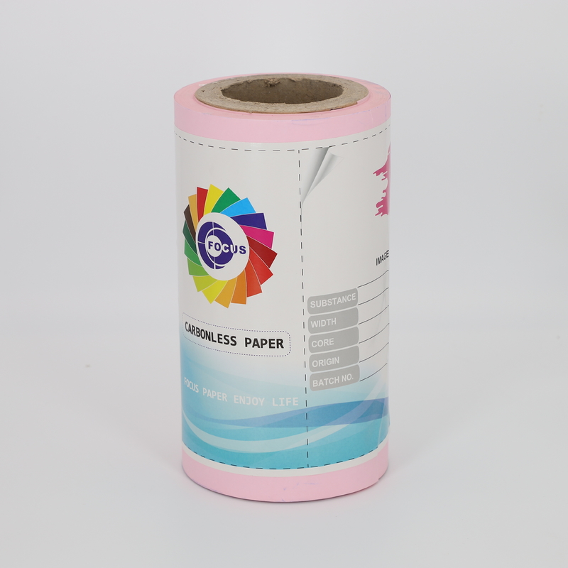 60gsm CFB CF NCR Paper For Laser Printers White Pink Yellow Carbonless Paper 65 X 100cm