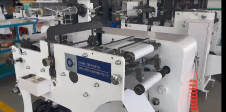 Fully Automatic Label Slitting Rewinding Machine for Blank Stickers, 70m/min