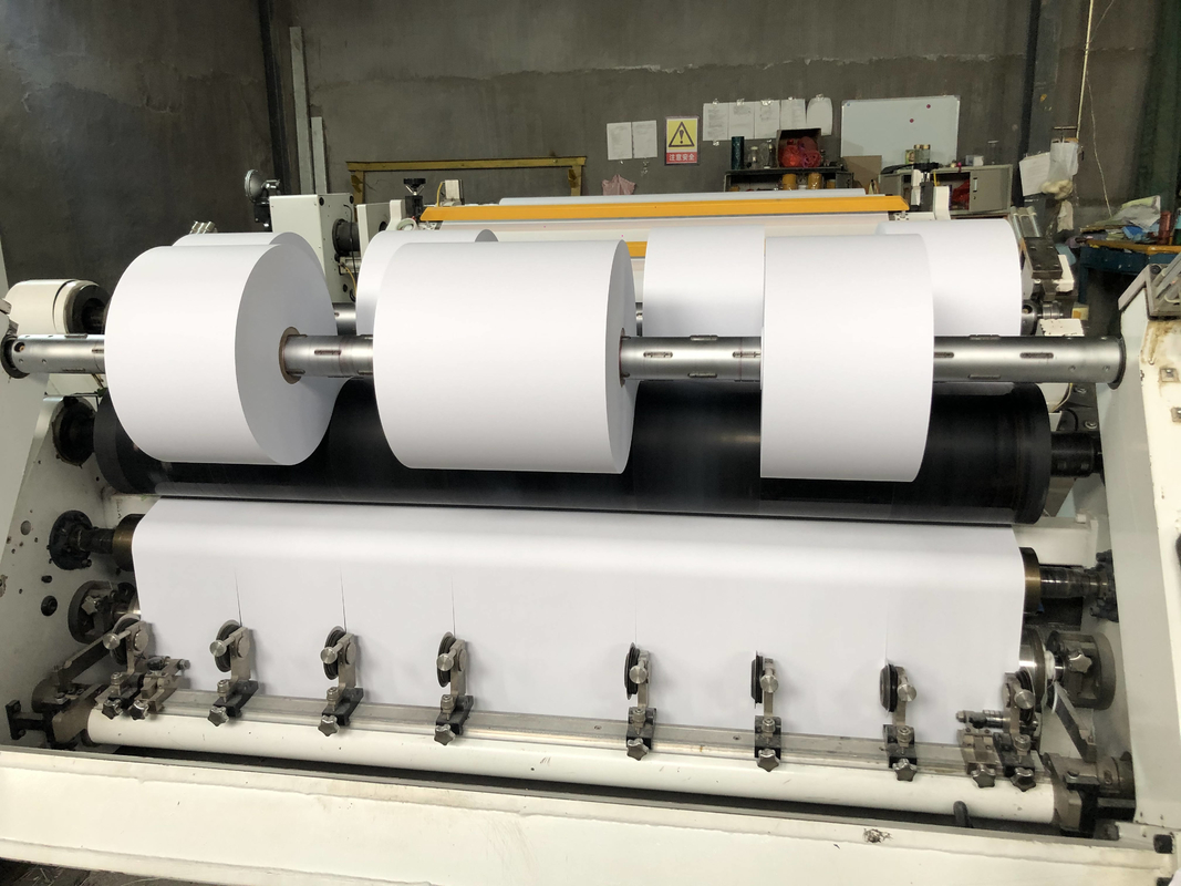 70GSM 80GSM Thermal Card Machine Rolls 1035mm Jumbo 2 Ply Thermal Till Rolls Receipt Paper