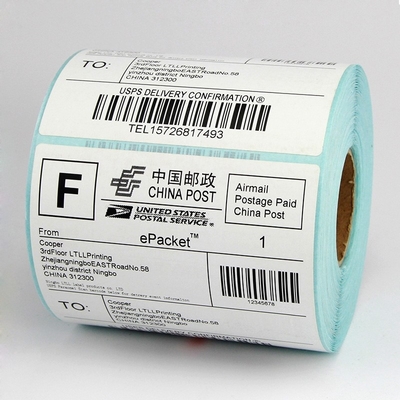 Oil Proof Glassine Paper Thermal Label Paper Roll For Thermo Label/ Direct Self-adhesive Label OEM Accepted
