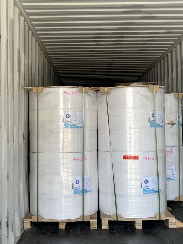 FSC Virgin Wood Pulp TOP COATED Thermal Paper Jumbo Roll For ATM / POS Roll