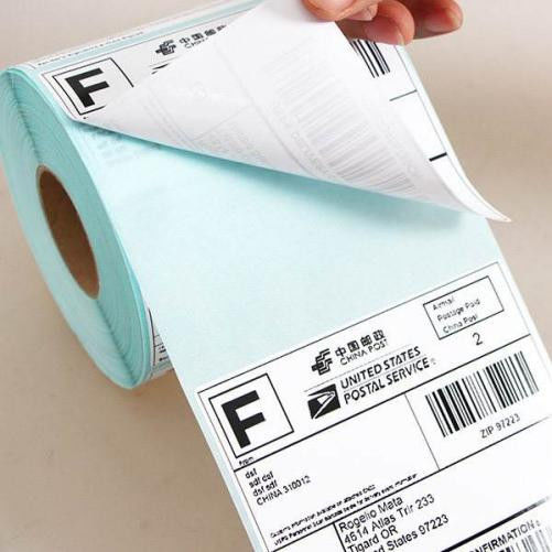Logistics Glassine Paper Thermal Paper Thermal Label Paper Roll For Direct Self Adhesive