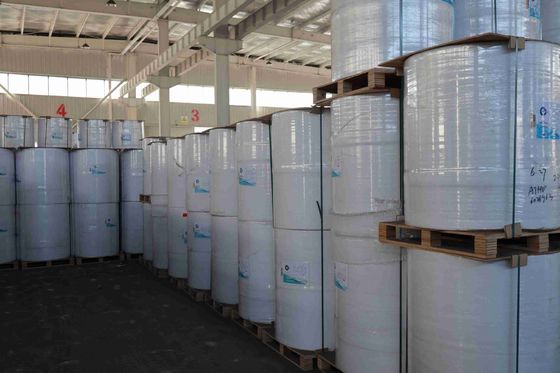 Ελεύθερη από BPA εστίαση Ετικέτα Θερμικό χαρτί Υψηλή ομαλότητα Κατάλληλη οπτική πυκνότητα 100% εισαγόμενο χαρτοπολτό ξύλου